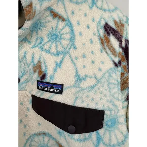 Patagonia Synchilla Snap-T Fleece Harvest Moon Owl Size Large - Picture 8 of 12